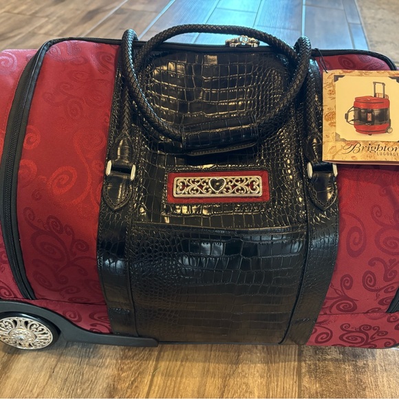 Brighton Elegant Red and Black Travel Bag Collection - Picture 3 of 15